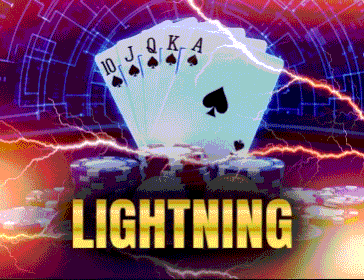 Laser247ply Lightning game - poker cards and casino chips